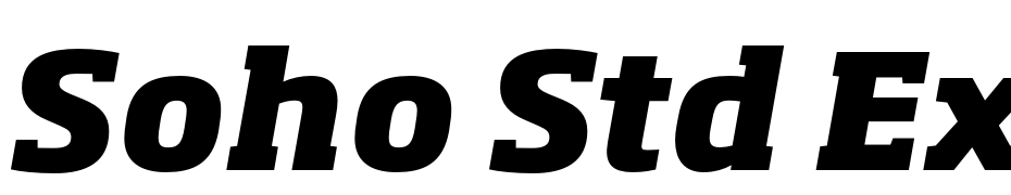 Soho Std Extra Bold Italic cкачати шрифт безкоштовно